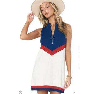 Show Me Your Mumu - Zoe Zip - Red, White, Blue - USA Texas Ole Miss - Large